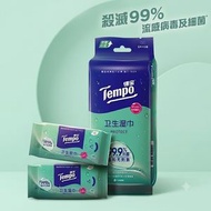 [mini濕紙巾/平行進口/8片] *6包 倍護濕紙巾迷你裝 抗菌濕紙巾 Tempo濕紙巾 抗菌