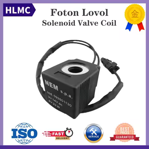 Construction Machinery Parts Foton Lovol FR75 85 150 260 Solenoid Valve Coil High 38.5MM Inner 13MM