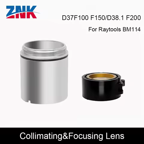 ZNK BM114/114S 0-6KW Collimating & Focusing Lens D37F100 F150 D38.1F200mm with Lens Holder for Rayto