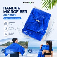 TAFFHOME Quickdry Microfiber Towel 60x160cm - U0755 - Blue