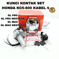 KUNCI KONTAK SET HONDA KC5-800 KABEL 4 ASLI ORIGINAL GL PRO GL PRO NEOTECH GL MAX