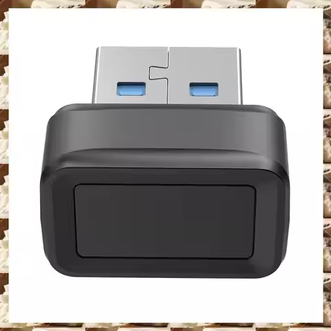 Electronexus-USB Fingerprint Key Reader FIDO U2F Speedy Matching Security Key Windows Hello Anti-Spo