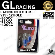 INJEKTOR PERLUMBAAN LEO RACING INJECTOR Y15 12 HOLE 360cc 380cc 400cc
