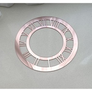 Set of 2 Mirror Acrylic Clock Face, Lock Face Gold Silver for Resin, Crafts, DIY, Round Mirror Clock