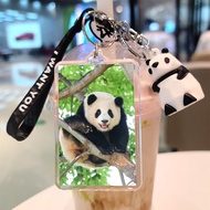 Giant panda Fubao keychain picture customized peripheral animation doll gift pendant