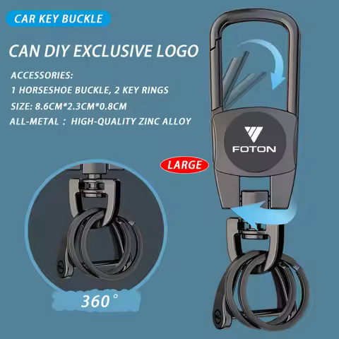 For Foton Tunland G7 G9 Candle Pearls Sand View C2 Aumark Accessories Car Keychain Horseshoe Buckle 