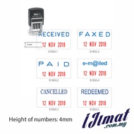 Colop Self Ink Dater Date Stamp S160 RECEIVED / PAID / FAXED / E-mailed / CANCELLED / REDEEMED E/10/