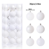 1Box 3cm Christmas Ball Christmas Tree Decoration Ornaments for Home Decor Christmas Hanging Pendant