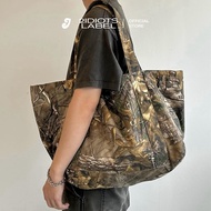 REAL TREE PATTERN Quilted TOTE BAG / UNISEX SHOULDER BAG / REAL TREE PUFFER TOTE BAG 2IDIOTS.LABEL