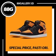 Air Jordan 1 Mid Vivid Orange 100% Original