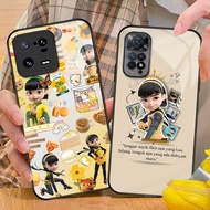 Ejen Ali The Movie 2 02 Glass Phone Case For Xiaomi Redmi 12 4G 13C Note 14 13 pro plus 12 12S 11 10