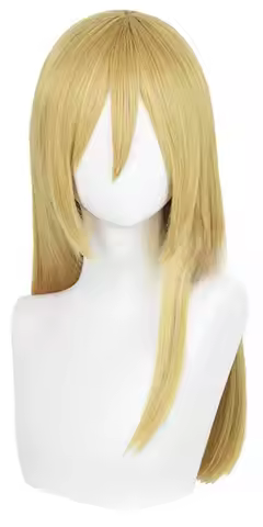 Historia Reiss Cosplay Synthetic Wig 50cm Long Golden Wigs Heat Resistant Hair Wigs