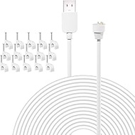 Power Cable Compatible with Google Nest Cam Power Cable 23FT Weatherproof Charging Cord with Power A