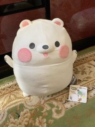 Mocchi-Mocchi 可愛白熊毛絨玩具 30cmx25cm