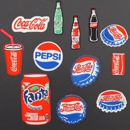 【Customized 】       F*ANTA  pepsi C*OCA embroidery for bottle caps 3D  Velcro Patch /Badges/armband/