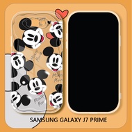 Case For Samsung Galaxy J7 Prime J2 Prime Cartoon Happy Mickey Mouse Phone Case Soft Silicone Wave Edge Back Cover Casing