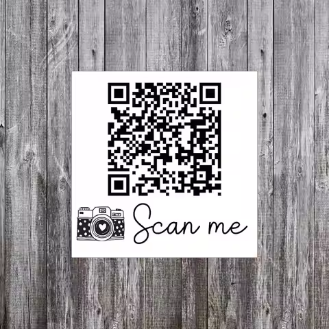 Qr Code Stickers, Custom Business Stickers, Personalized Labels for Packaging Weddings and Branding,