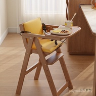 Foldable Hotel Growth Dining Table Household Eating Children Dining Chair Solid Wood Baby Baby Simpl