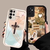 MK-74 Jesus Soft Silicone Casing for Samsung A55 A54 M15 S25 S24 S21 FE Ultra