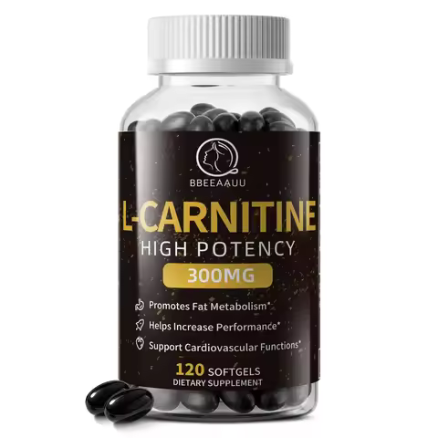 BBEEAAUU L-Carnitine Capsules Citruline Promote Muscle Growth Energy Support Anti-fatigue Exercise D