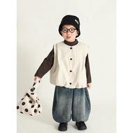 Boys Retro Suit 2025 Spring and Autumn New Children s Fashion Vest Bottoming Shirt Carrot Pants All 
