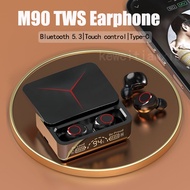 TWS Wireless Bluetooth Headset M90 LED Display Stereo Bass Touch Control Air Pro Earbuds with Microphone Mic Fone Bluetooth Earphones for iPhone Xiaomi Wireless Headphones