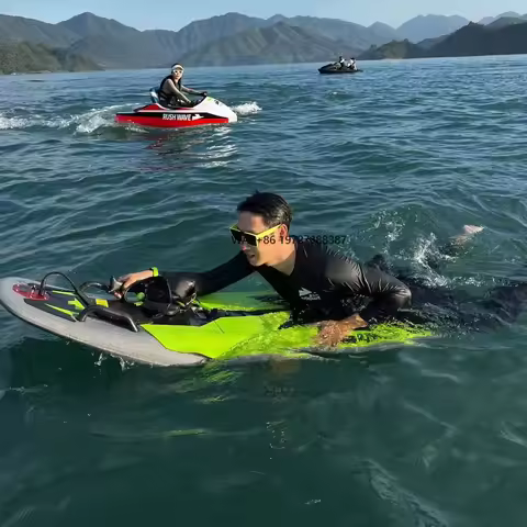Rush Wave 52V EPP Electric Surfboard 55KM/H High Speed Watercraft for Ocean Lake River Riding Adults
