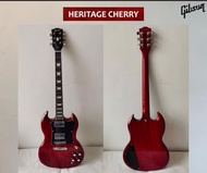Gibson กีต้าร์ไฟฟ้าเอสจีมรดกเชอร์รี่ HH Humbucker Pickup กีตาร์มืออาชีพ
