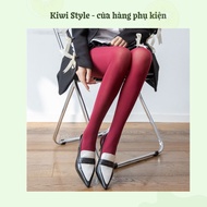 Wine red tights tights women