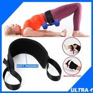 Hip Thrust Belt Trainer For Dumbbell Kettlebell Weight Plate Gym Equipment Abs Plank Gute Bridge But