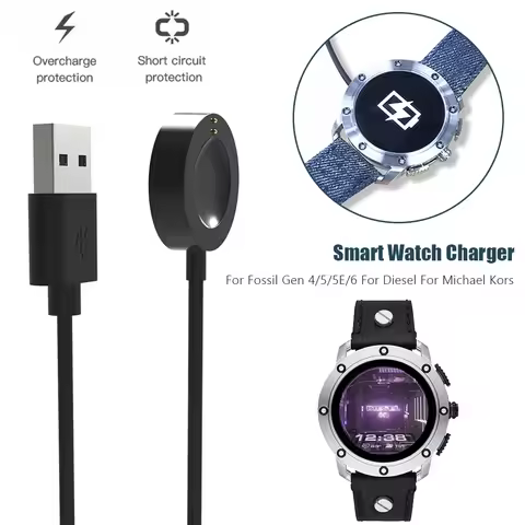 USB Magnetic Fast Charge Charger Dock For Fossil Gen6/Gen5/Gen4/Venture/Explorer/Diesel Smart Watch 