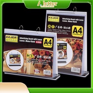 A4 Flip Page Menu Holder,Flip Page Menu Display Holder,Acrylic Flip Menu Holder with 6 page