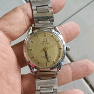 jam tangan jadul merk titus swiss