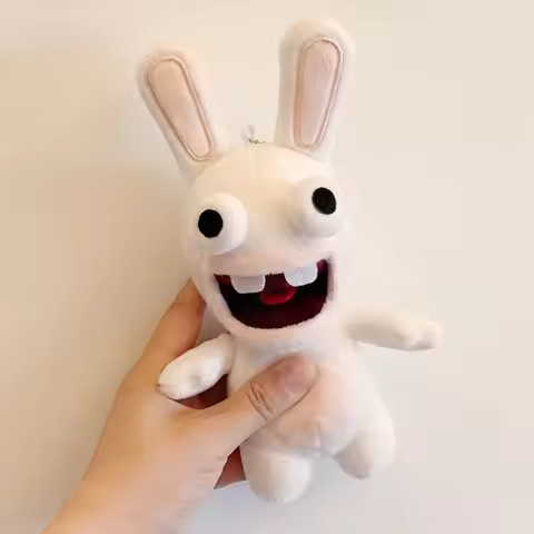 Cute Rabbit Plushie Film Animation Characters Plush Toys Crazy Rabbit Companion-type Dolls Decoratio