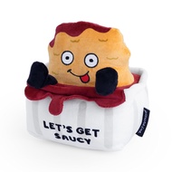 Chicken Nugget Foodie Plushie, Funny Pun Meme Gag Gift, White Elephant, Stocking Stuffer Present, Gr