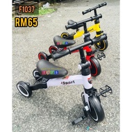 Happy Children Multifunction Tricycle (3wheels) 3 in 1 Children Scooter Balance Bike Ride on car Non-inflatable