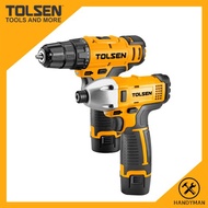 Tolsen Li-Ion Cordless Drill &amp; Impact Driver Set 79038