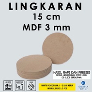 Circle 15 cm - MDF 3 mm - MDF board MDF wood board/