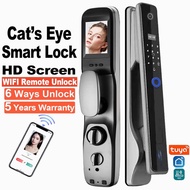 (With Installation) Camera WiFi Smart Door Lock Remote Unlock Tuya Smart Lock Digital Door Lock Set 