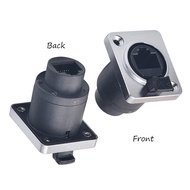 Waterproof RJ45 Ethernet Connector IP65 Panel Mount Socket with Rubber Cover 8p8c D-Type Network Jac