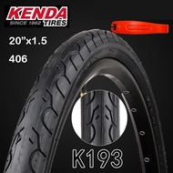 KENDA K193 20 inch Bicycle Tires 20x1.5 Ultralight Durable Rubber Tyre 47-406 65PSI Non-slip Tire Fo