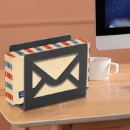 Paper Mail Organizer Black Letter Holder Envelope Holder Openwork Mail Organizer Rectangular