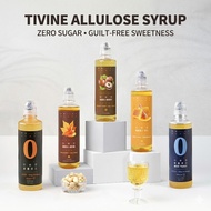 [TIVINE]	Allulose Zero Sugar Syrup 520g & Coffee Flavored Syrup 400g, Honey Maple Vanilla Hazelnut V