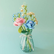 lego flower lego Jiaqi Plant Diary Building Block Bouquet Assembly Rose Lily of the Valley Rose Jasm