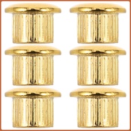 🎸 6Bhg Ferrule Tuner Gitar Logam Zink Emas Untuk Upgrade Dan Ganti Suku Cadang Gitar