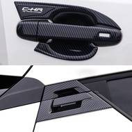TOYOTA C-HR carbon fiber pattern car door handle bowl cover trim,CHR car door handle garnish