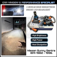 Breko Led Lattice Power Car Head Lamp Headlight  - Compatible With Nissan Sunny / Sentra (B11) 1982-