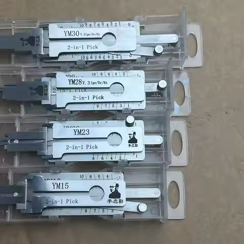 Série YM YM30 YM28 YM15 YM23 lishi 2 em 1 ferramenta para serralheiro profissional LISHI 2 em 1