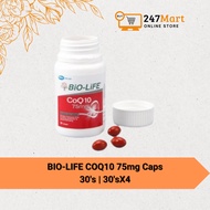 BIO-LIFE COQ10 75MG CAPS 30'S | 4 X 30'S