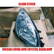 CLEAR STOCK 1PCS Nissan Livina Headlamp Right Hand Side Driver Side Oem Headlamp Nissan Livina